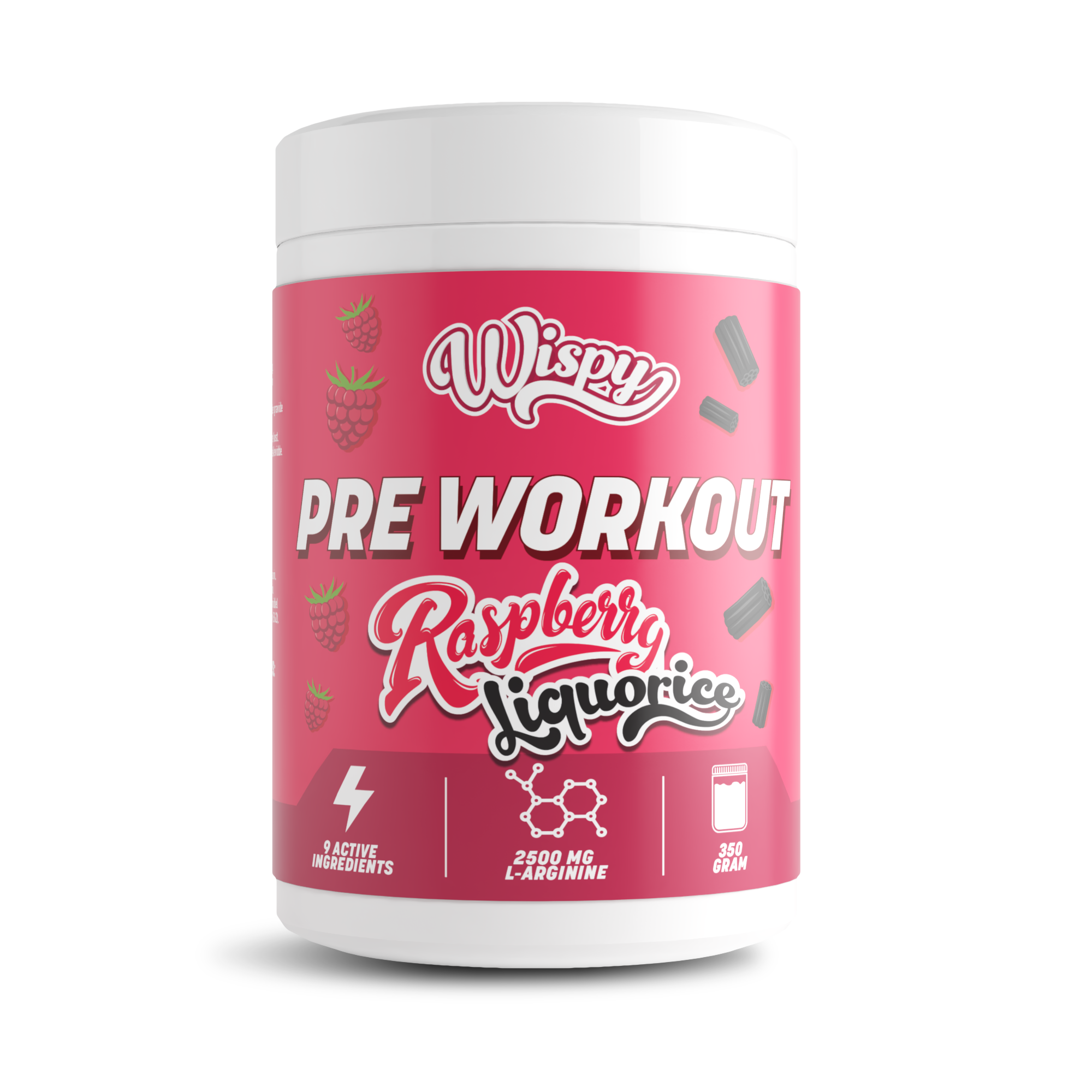 Pre Workout - Réglisse à la framboise (350g) 